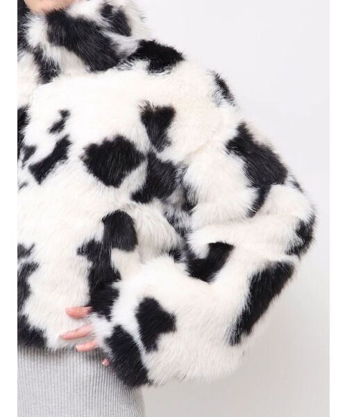 GYDA（ジェイダ） ブルゾン アウター 「WEB限定」COW PATTERN フェイク