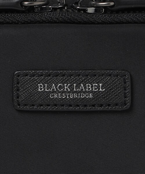 【新品】ブラックレーベルクレストブリッジ　ボディーバッグ　黒　バーバリー　465 ナイロンコンビカルゼシャドークレストブリッジチェックビジネスミニ