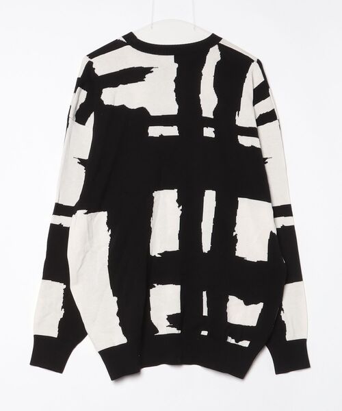 「SHAREEF」 長袖ニット 2 ブラック メンズの画像2