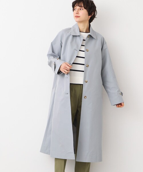 「Dessin」 ステンカラーコート 01 キャメル レディース_画像2