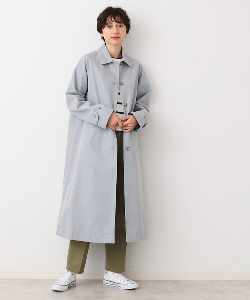 「Dessin」 ステンカラーコート 01 キャメル レディース_画像3