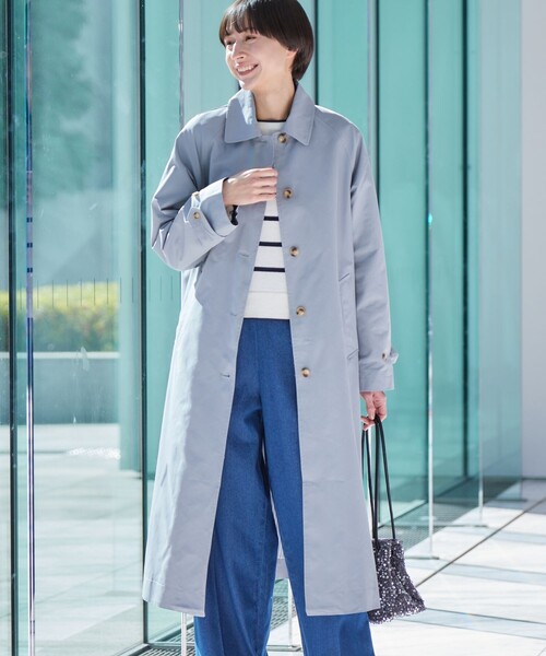 「Dessin」 ステンカラーコート 01 キャメル レディース_画像5