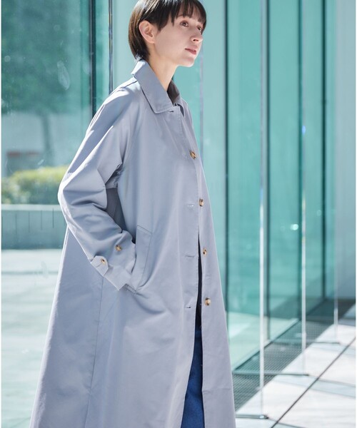 「Dessin」 ステンカラーコート 01 キャメル レディース_画像7