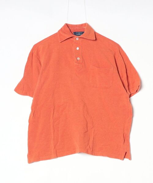 BEAMS F（ビームスF） 半袖ポロシャツ「Valdoglioコラボ」 L オレンジ