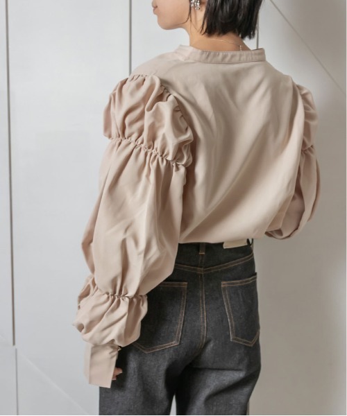 「RANDA」 長袖ブラウス FREE ベージュ レディース_画像3