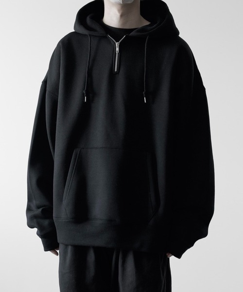 「RUUBON」 プルオーバーパーカー S ブラック メンズ_画像3