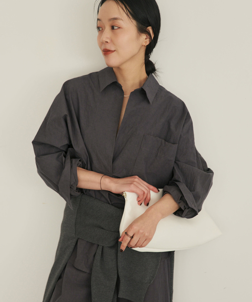プラージュ　シャツ plage（プラージュ） ブラウス シャツ relaxy slit シャツ レディース