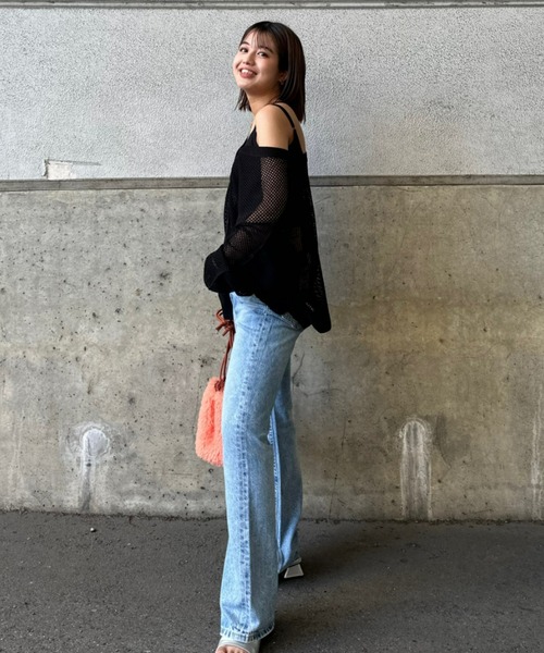 「RODEO CROWNS WIDE BOWL」 デニムパンツ 26inch ブルー レディース_画像7