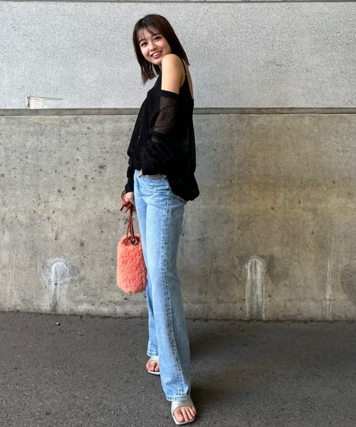 「RODEO CROWNS WIDE BOWL」 デニムパンツ 26inch ブルー レディース_画像8