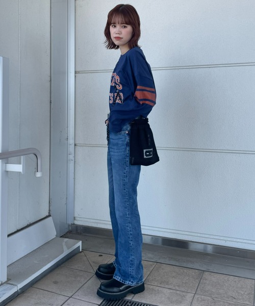 「RODEO CROWNS WIDE BOWL」 デニムパンツ 26inch ブルー レディース_画像9