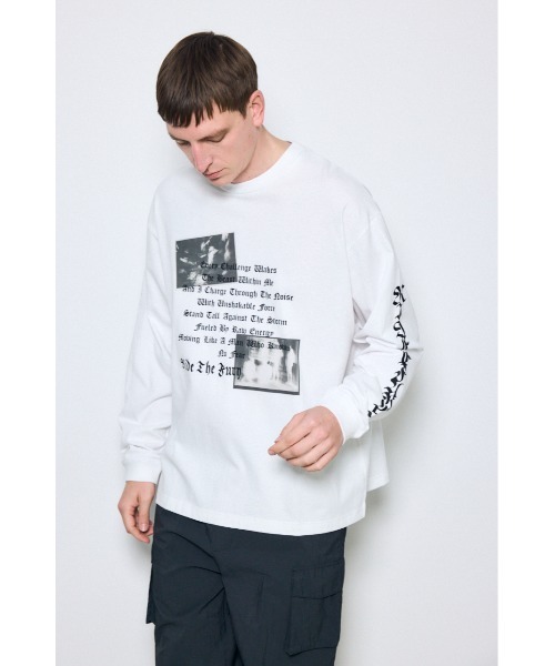 AZUL BY MOUSSY（アズールバイマウジー） tシャツ 袖ロゴ長袖Tシャツ