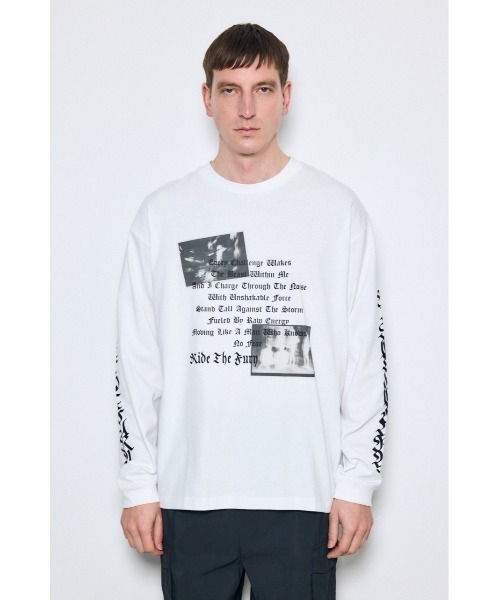 AZUL BY MOUSSY（アズールバイマウジー） tシャツ 袖ロゴ長袖Tシャツ