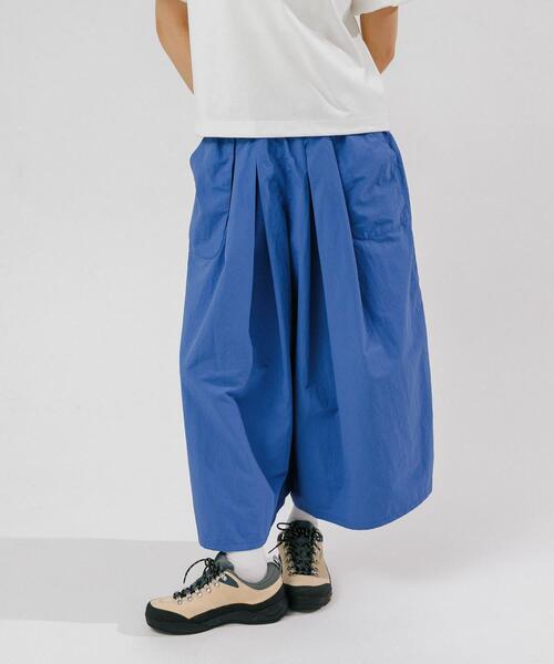 パンツ 「UR TECH」ナイロンタッサーワイドパンツ レディースの画像