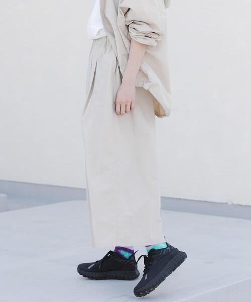 パンツ 「UR TECH」ナイロンタッサーワイドパンツ レディースの画像