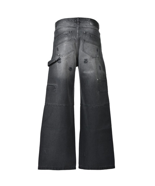 BREATH ジーンズ COATING DOUBLE KNEE DENIM PANTS メンズ レディース 