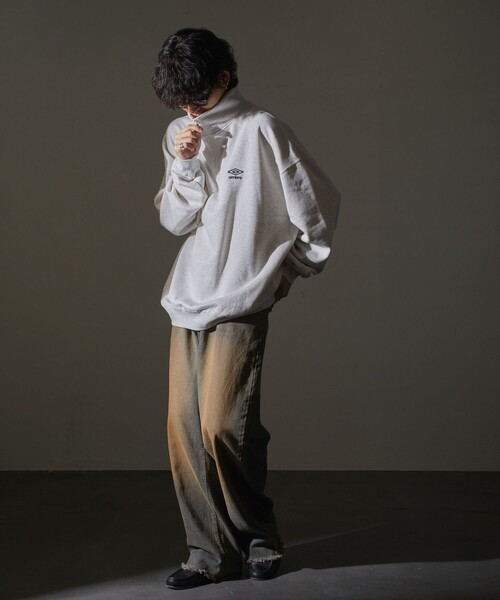 「UMBRO」 スウェットカットソー LARGE ブラック メンズの画像