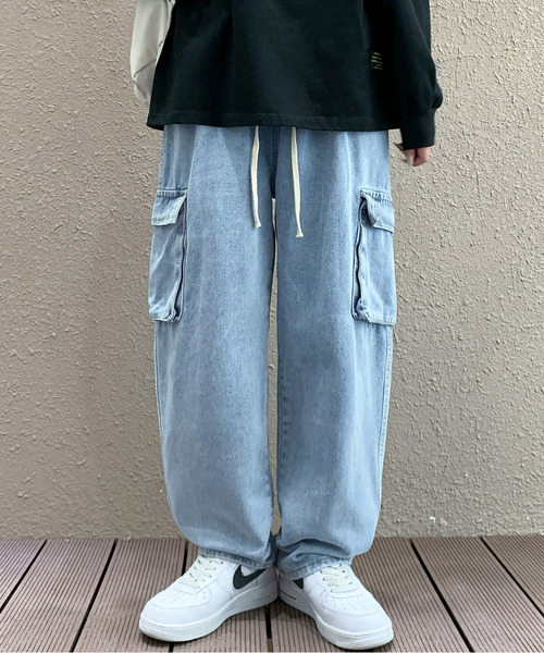 「neos」 デニムパンツ MEDIUM ブルー メンズ_画像9