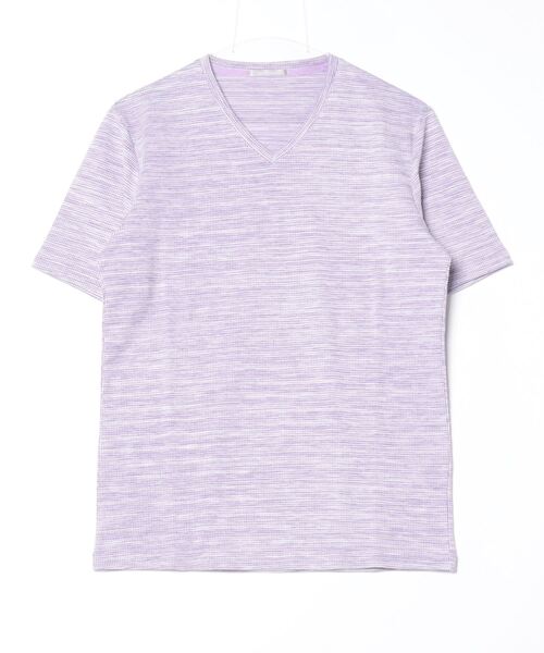 「HIGH STREET」 半袖Tシャツ LL パープル系その他 メンズ_画像2