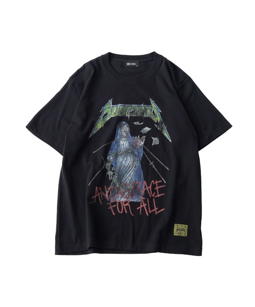 「Subciety」 半袖Tシャツ LARGE アッシュ メンズ_画像8