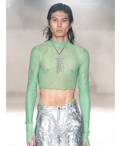 「PAMEO POSE」 長袖カットソー FREE ホワイト レディース_画像3