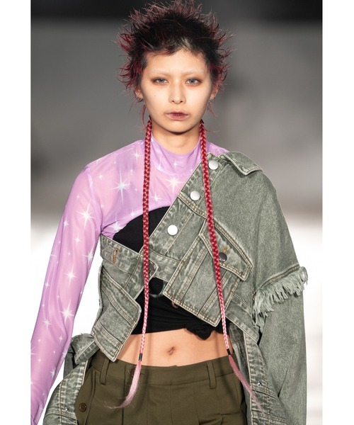 「PAMEO POSE」 長袖カットソー FREE ホワイト レディース_画像5