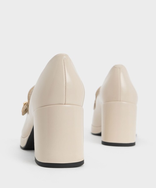 「CHARLES & KEITH」 パンプス 25cm オフホワイト レディース_画像7