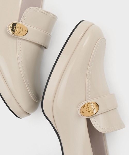 「CHARLES & KEITH」 パンプス 25cm オフホワイト レディース_画像8