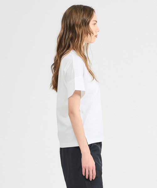 tシャツ ESTNATION / アルビニ コットンスムース カフスＴシャツ レディースの画像