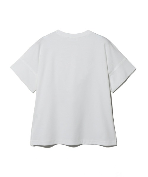 tシャツ ESTNATION / アルビニ コットンスムース カフスＴシャツ レディースの画像