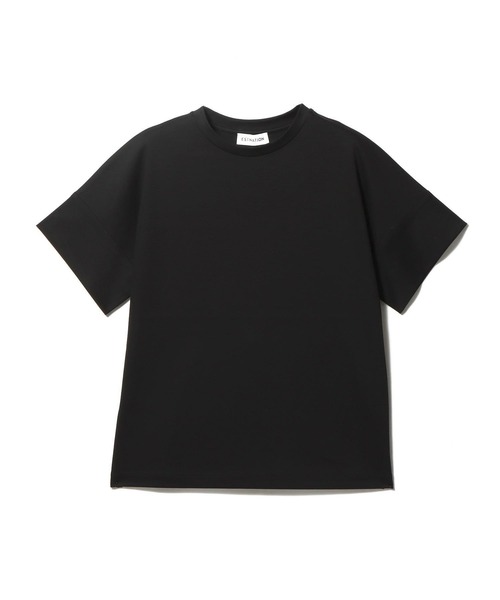 tシャツ ESTNATION / アルビニ コットンスムース カフスＴシャツ レディースの画像