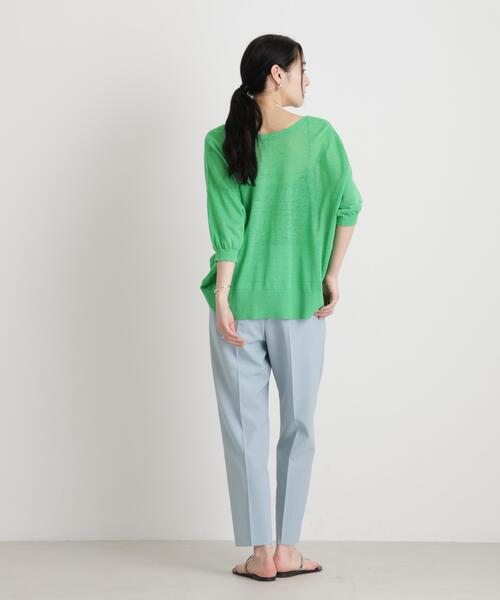 uvカット スラックス パンツ 「GRACETEC」ライトファンクションイージーテーパードパンツ レディースの画像