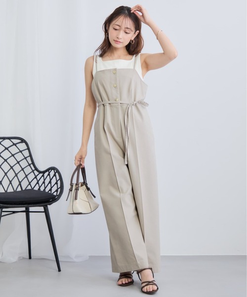 COHINA（コヒナ） オールインワン デニムライクオールインワン 「低
