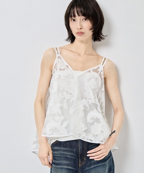 TAAKK キャミソール ホワイト TAG（PORTER） キャミソール 「TAAKK/ターク」Camisole/キャミソール