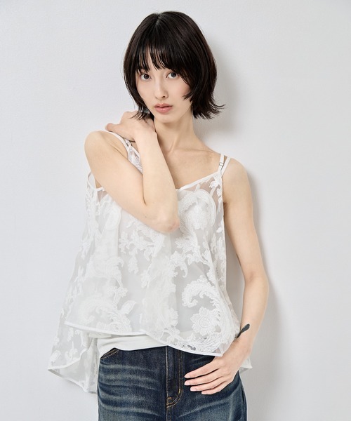 TAAKK キャミソール ホワイト TAG（PORTER） キャミソール 「TAAKK/ターク」Camisole/キャミソール