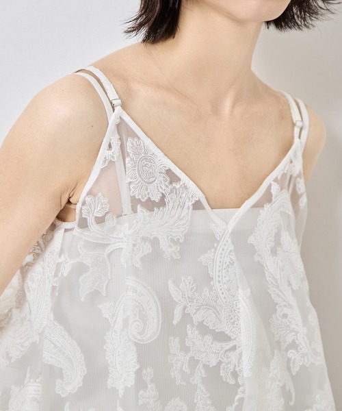 TAAKK キャミソール ホワイト TAG（PORTER） キャミソール 「TAAKK/ターク」Camisole/キャミソール