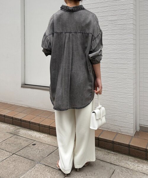 「Jena espace merveilleux」 長袖シャツ FREE サックスブルー レディース_画像8