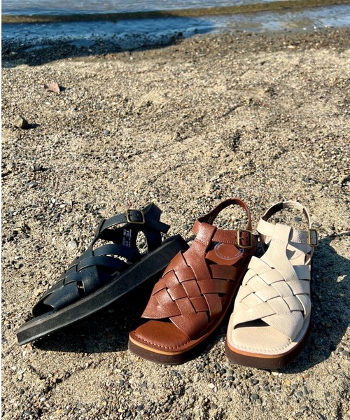 「Piedi Nudi」 フラットサンダル 23.0cm ブラック レディース_画像4