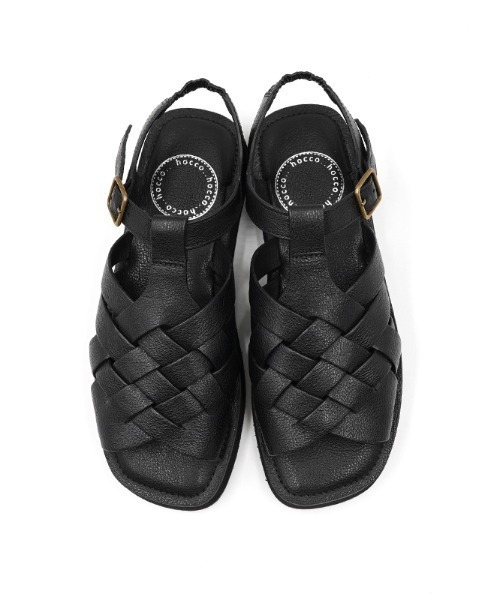 「Piedi Nudi」 フラットサンダル 23.0cm ブラック レディース_画像5