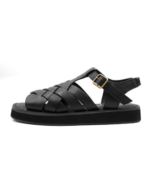 「Piedi Nudi」 フラットサンダル 23.0cm ブラック レディース_画像6