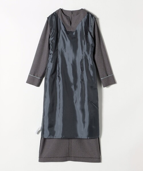 SHIPS any 「SHIPS any」 長袖ワンピース ONE SIZE グレー レディース 