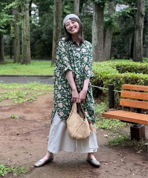 AS KNOW AS（アズノゥアズ） ワンピース 夏 ◯タックデザイン 5分袖