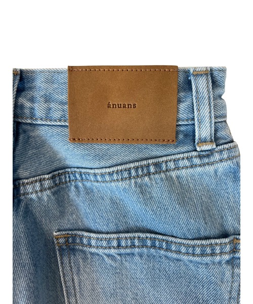 「anuans」 デニムパンツ SMALL ブルー レディース_画像6