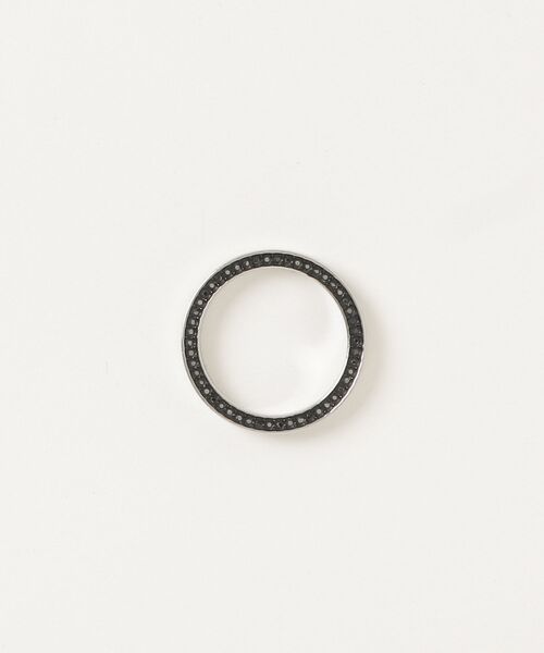 DIESEL（ディーゼル） リング 9 シルバー×ブラック メンズ : ZOZOTOWN