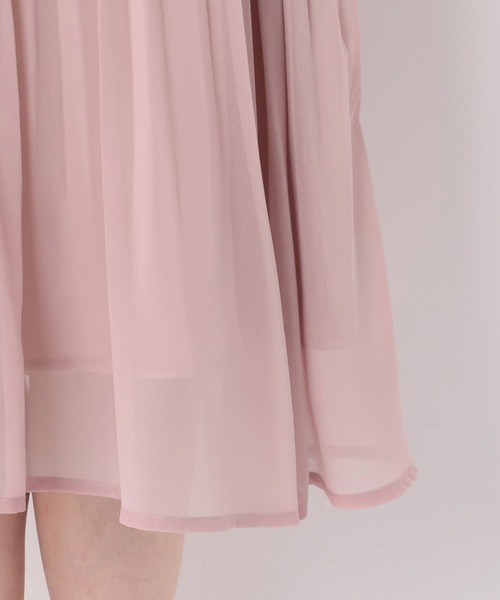 「MISCH MASCH」 ノースリーブワンピース MEDIUM ピンクベージュ レディース_画像5