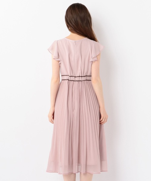 「MISCH MASCH」 ノースリーブワンピース MEDIUM ピンクベージュ レディース_画像6