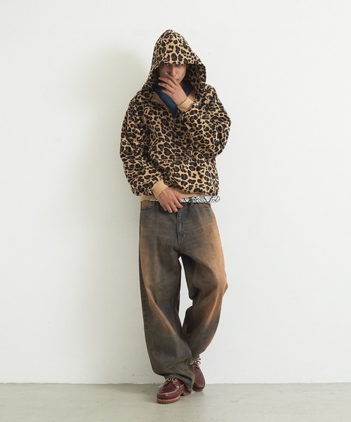 XLARGE（エクストラ ラージ） パーカー LEOPARD ZIP HOODED SWEATSHIRT