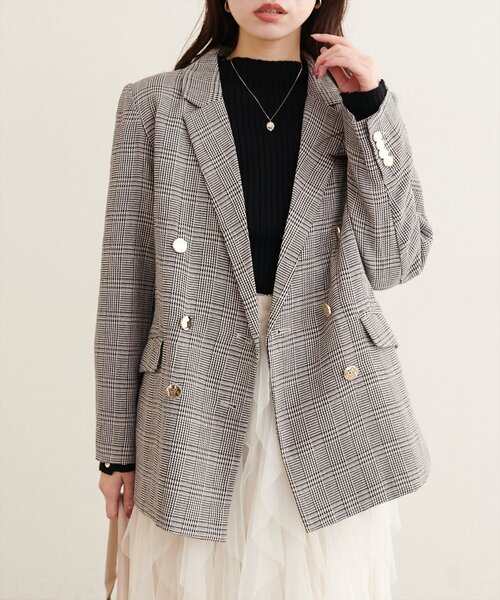natural couture ジャケット テーラードジャケット べこべこ金釦
