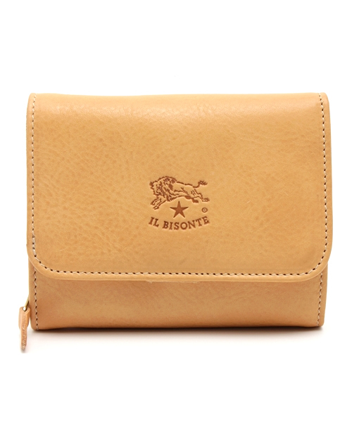 二つ折り財布 財布 IL BISONTE / ORIGINAL LEATHER / ウォレット レディース メンズの画像