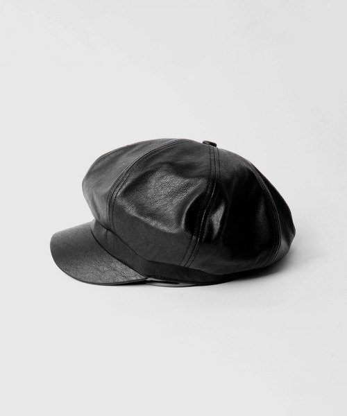 Sense of Grace 帽子 キャスケット SYNTHETIC LEATHER CASQUETTE