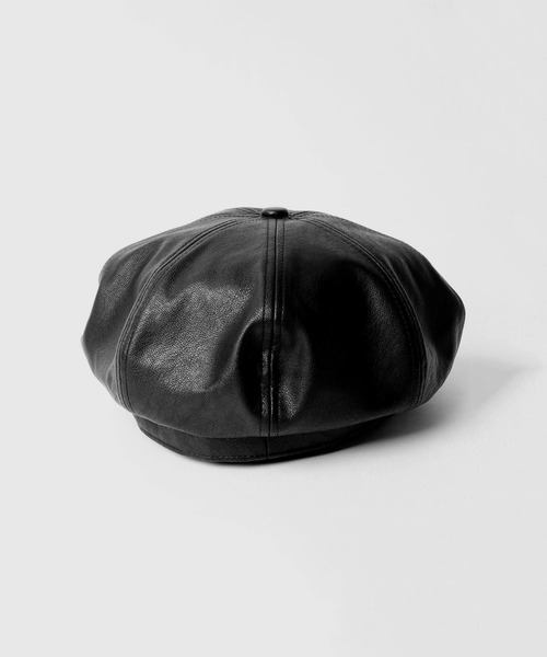 Sense of Grace 帽子 キャスケット SYNTHETIC LEATHER CASQUETTE